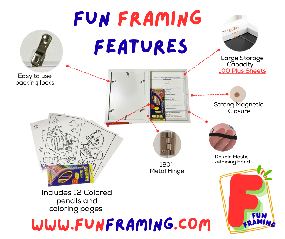 Kids Art Frame A3 Coral Sea