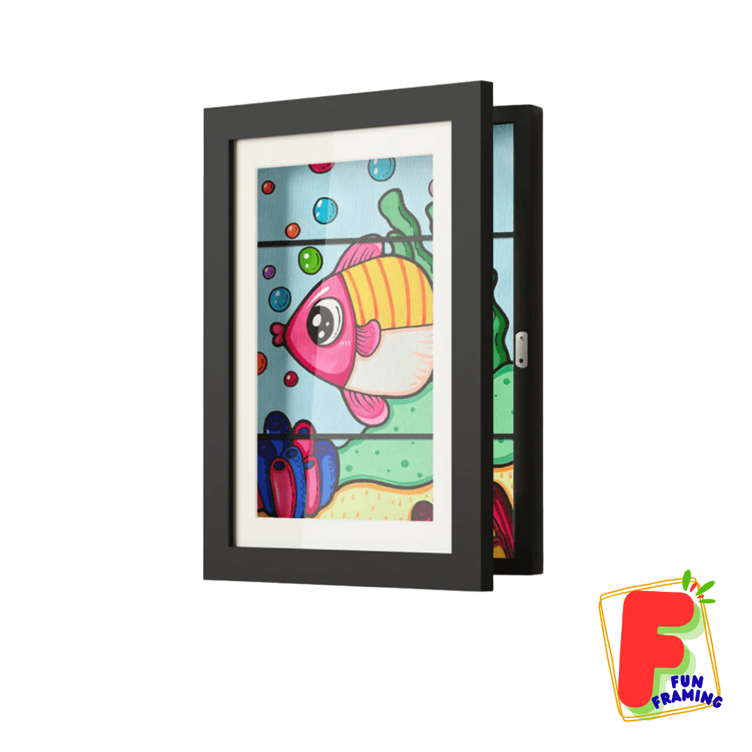 Kids Art Frame A4 Black
