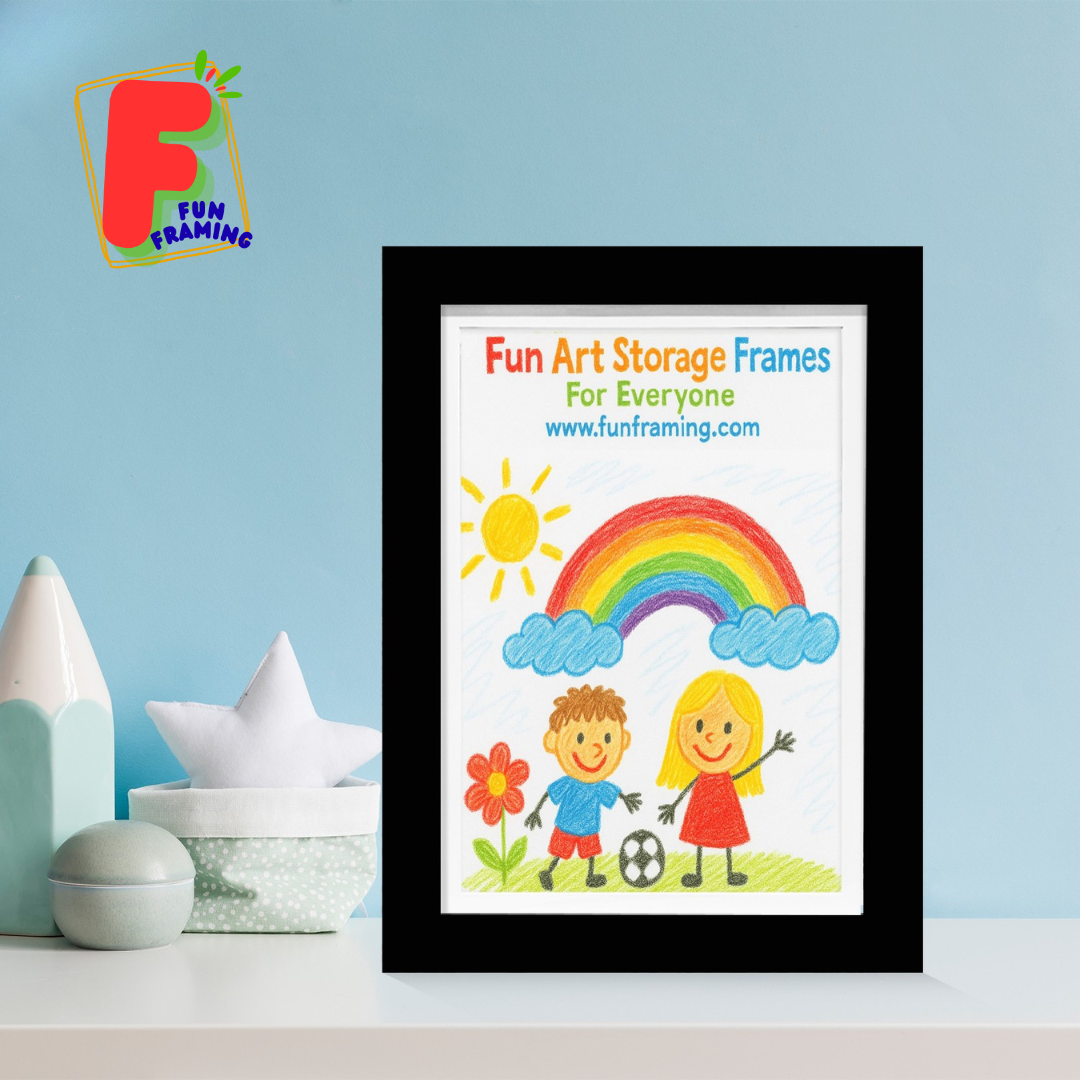 Kids Art Frame A3 Black