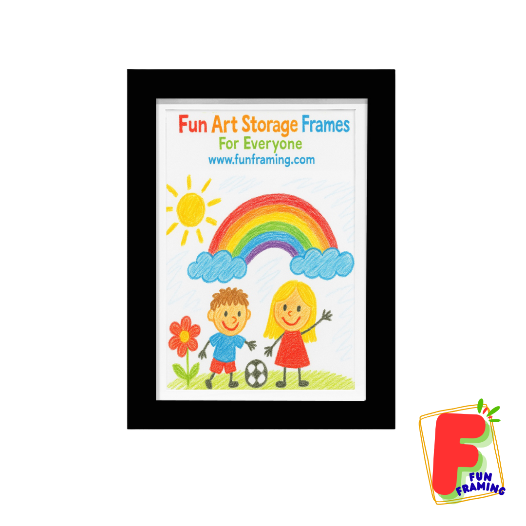 Kids Art Frame A3 Black