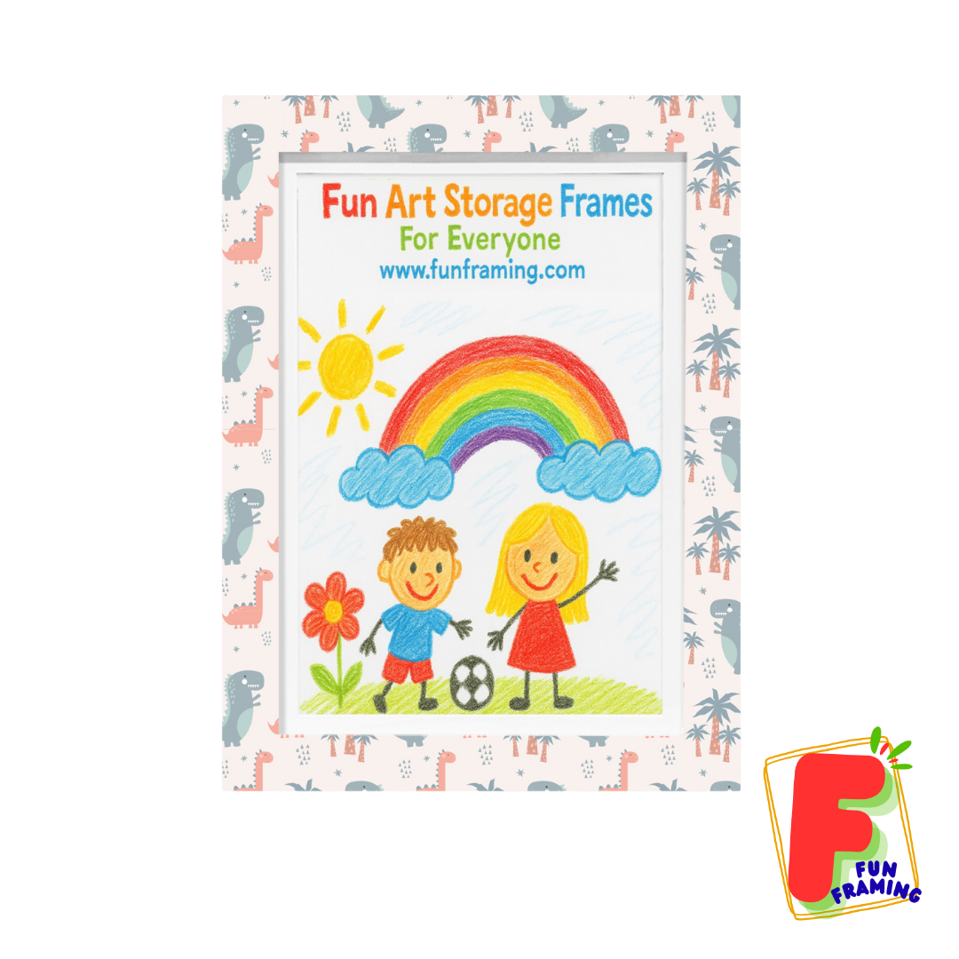 Kids Art Frame A3 Dinosaur